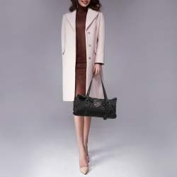 Pre Owned Prada Black Nylon and Leather Easy Shoulder Bag