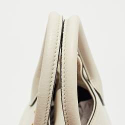 Prada Off White Vitello Daino Leather Mini Tote