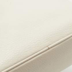 Prada Off White Vitello Daino Leather Mini Tote