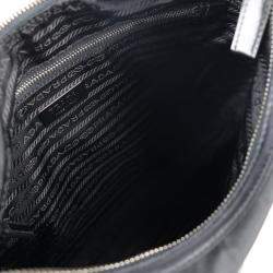 Prada Black Nylon Tessuto Triangle Shoulder Bag