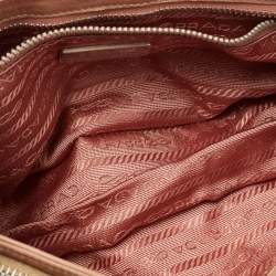 Prada Multicolor Nylon and Exotic Buckle Shoulder Bag