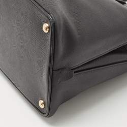 Prada Black Saffiano Leather Promenade Satchel