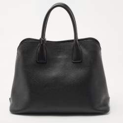 Prada Black Saffiano Leather Promenade Satchel