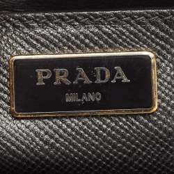 Prada Black Saffiano Leather Promenade Satchel