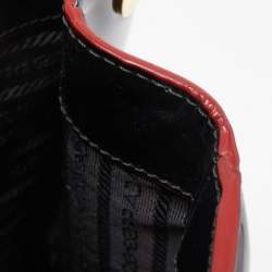 Prada Black Patent Leather Parabole Tote