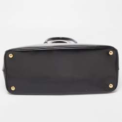 Prada Black Patent Leather Parabole Tote