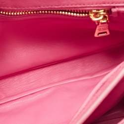 Prada Pink Ostrich Leather Mini Sound Top Handle Bag