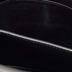 Pre Owned Prada Black/Grey Saffiano Leather Cahier Flap Shoulder Bag