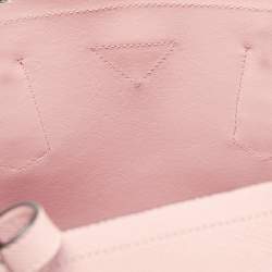 Prada Pink Saffiano Cuir Leather Medium Double Handle Tote