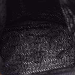 Prada Black Nylon Duet Bucket Shoulder Bag 