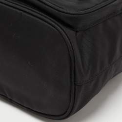 Prada Black Nylon Duet Bucket Shoulder Bag 