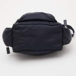 Pre Owned Prada Navy Blue Tessuto Nylon Multipocket Crossbody Bag