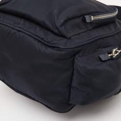 Pre Owned Prada Navy Blue Tessuto Nylon Multipocket Crossbody Bag