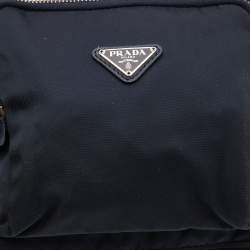 Pre Owned Prada Navy Blue Tessuto Nylon Multipocket Crossbody Bag