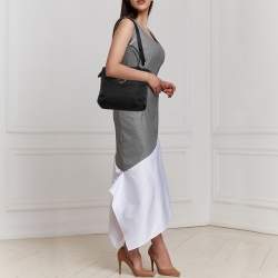 مملوكة مسبقًا Prada Black Tessuto Nylon Bow Tote