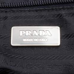 Pre Owned Prada Black Nylon and Leather Zip Satchel