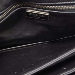 Pre Owned Prada Multicolor Tartan Plaid Saffiano Leather Flap Shoulder Bag