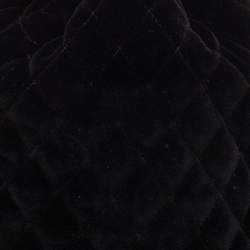 Pre Owned Prada Black Velvet Drawstring Clutch Bag