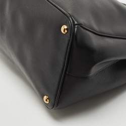 Pre Owned Prada Black Saffiano Leather Large Gardener's Tote
