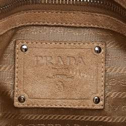 Pre Owned Prada Beige Calfhair and Suede Shopper Tote