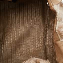 Pre Owned Prada Beige Calfhair and Suede Shopper Tote