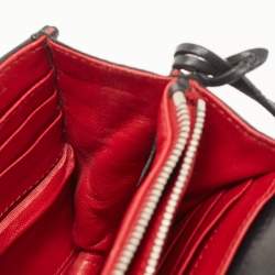 Pre Owned Prada Black Gaufre Leather Lock Crossbody Bag