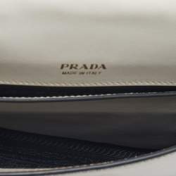 Prada Off White/Black Leather Cahier Belt Bag
