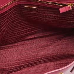 Pre Owned Prada Pink Saffiano Lux Leather Large Gardener's Tote