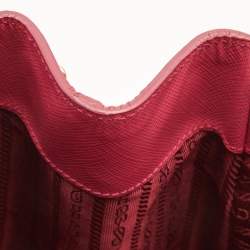 Pre Owned Prada Pink Saffiano Lux Leather Large Gardener's Tote