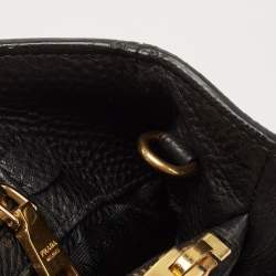 Pre Owned Prada Black Vitello Daino Leather Tote