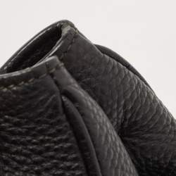 Pre Owned Prada Black Vitello Daino Leather Tote