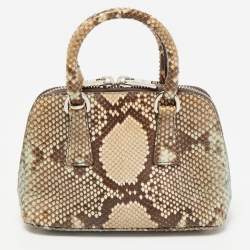 Prada Multicolor Python Mini Promenade Satchel