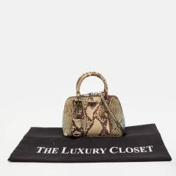 Prada Multicolor Python Mini Promenade Satchel