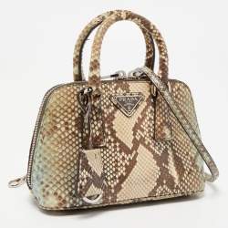 Prada Multicolor Python Mini Promenade Satchel