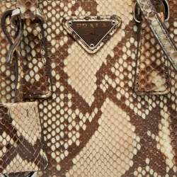 Prada Multicolor Python Mini Promenade Satchel