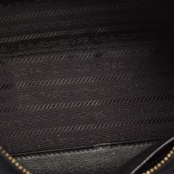 Prada Black/Brown Saffiano and City Calf Leather Small Esplanade Bag