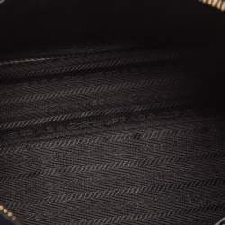 Prada Black/Brown Saffiano and City Calf Leather Small Esplanade Bag