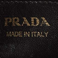 Prada Black/Brown Saffiano and City Calf Leather Small Esplanade Bag
