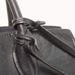Prada Black/Brown Saffiano and City Calf Leather Small Esplanade Bag
