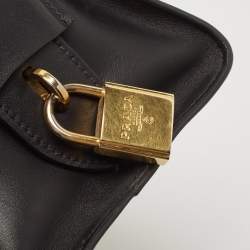 Prada Black/Brown Saffiano and City Calf Leather Small Esplanade Bag