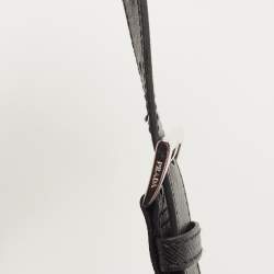 Pre Owned Prada Black Re-Nylon and Saffiano Leather Medium Backpack