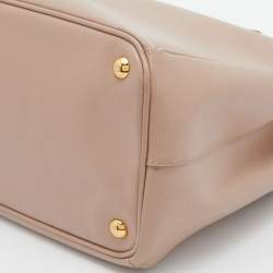 مملوكة مسبقًا Prada Pink Saffiano Lux Leather Large Double Zip Tote