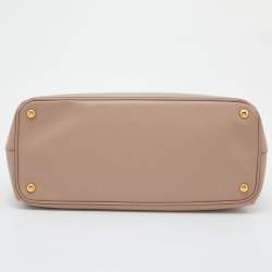  مملوكة مسبقًا Prada Pink Saffiano Lux Leather Large Double Zip Tote