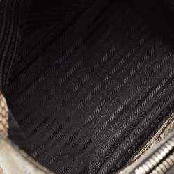 Prada Beige Python Small Double Pocket Tote