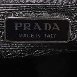 Pre Owned Prada Yellow Leather Triangle Shoulder Bag