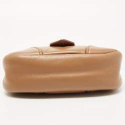 Pre Owned Prada Brown Moon Padded Leather Re-edition 2002 Bag