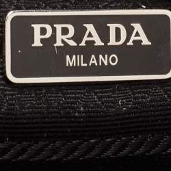 Prada Black Tessuto Nylon Re-Edition 2000 Baguette Bag