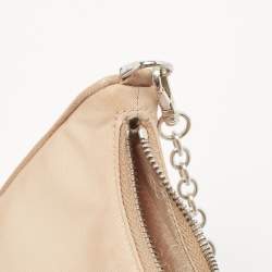 Pre Owned Prada Beige Nylon and Saffiano Leather Mini Re Edition Crossbody Bag