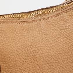 Pre Owned Prada Biege Vitello Daino Leather Sacca 2 Manici Hobo