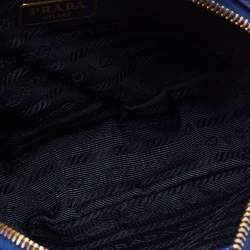 مملوكة مسبقًا Prada Blue Saffiano Lux Leather Mini Camera Crossbody Bag